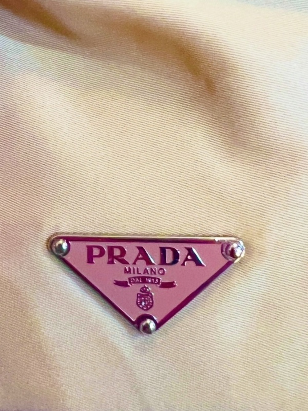 PRADA⭐️🌸Leather Shoulder Bag in Blush and Taupe